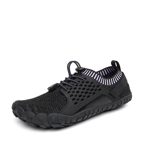Women's Lightweight Quick-Drying Water Shoes - BLACK PURPLE -  0